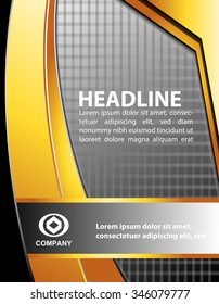 Presentation of flyer design content background
