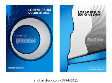 Presentation of flyer design content background. editable vector illustration
