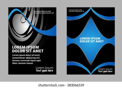 Presentation of flyer design content background. editable vector illustration
