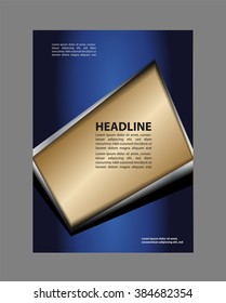 Presentation of flyer design content background. editable vector illustration
