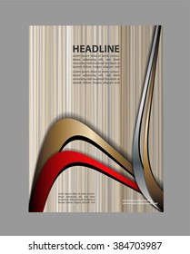 Presentation of flyer design content background. editable vector illustration
