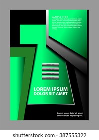 Presentation of flyer design content background.
