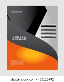 Presentation of flyer design content background.
