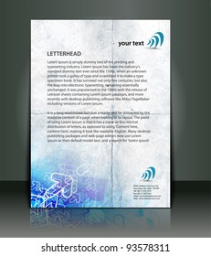 Presentation of flyer design content background. editable vector illustration.