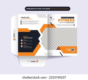 Presentation folder corporate business company template design
