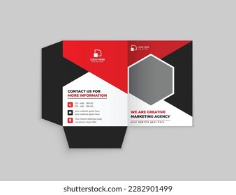 Diseño de carpetas de presentación, portada para catálogo, folletos, folleto, revista, diseño para la colocación de fotos y texto, diseño geométrico moderno.