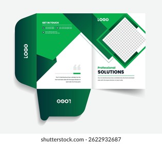 Presentation folder design template. Colorful creative and abstract vector design