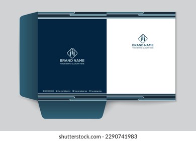 presentation folder design template mockup
