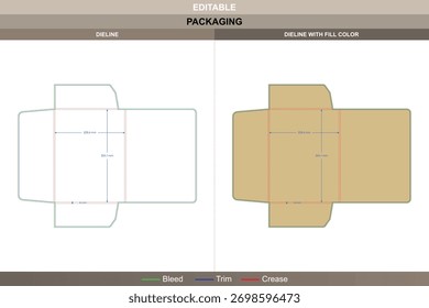 Presentation folder dieline crafted with vector mapping refining printing quality packaging setup smooth die line fold aligns pockets precisely across clean internal panels