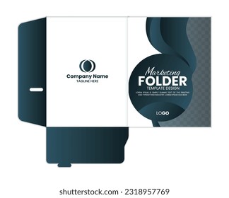 Presentation folder template design, Folder design