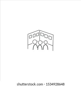 presentation gallery logo design with white background