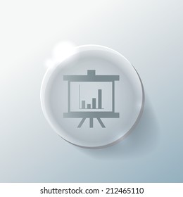 presentation graphics. Business icon