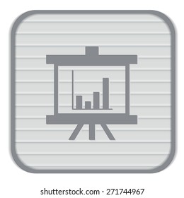 presentation graphics. Business icon