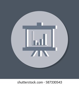 presentation graphics. Business icon