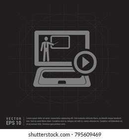 Presentation Icon Black Creative Background
