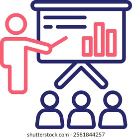 Presentation Icon Color Vector Illustration