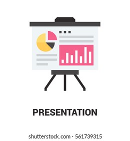 Presentation Icon Concept.