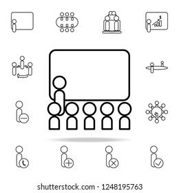 presentation icon. conferencing icons universal set for web and mobile