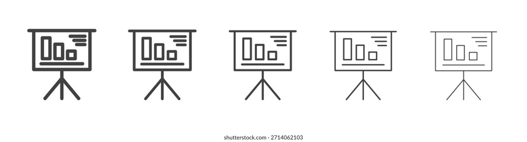 Diseño de iconos de presentación, logotipo, App, interfaz de usuario. Ilustración vectorial, EPS