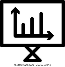 Presentation Icon Design Outline For Personal and  Commercial Use 