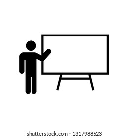 Presentation icon design template vector isolated illustration