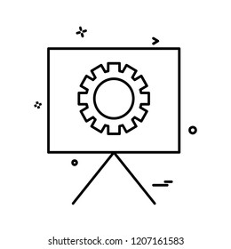 Presentation icon design vector