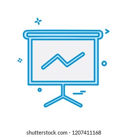 Presentation icon design vector