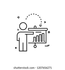 Presentation icon design vector 