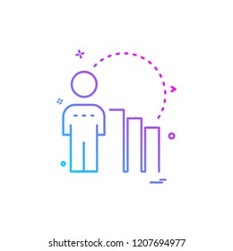 Presentation icon design vector