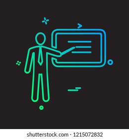 Presentation icon design vector
