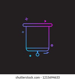 Presentation icon design vector