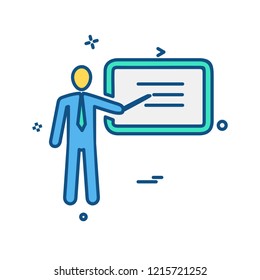 Presentation icon design vector