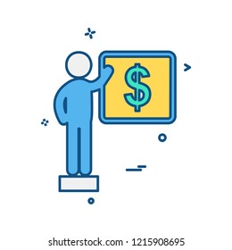 Presentation icon design vector