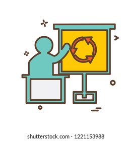 Presentation icon design vector