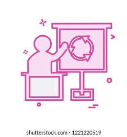 Presentation icon design vector