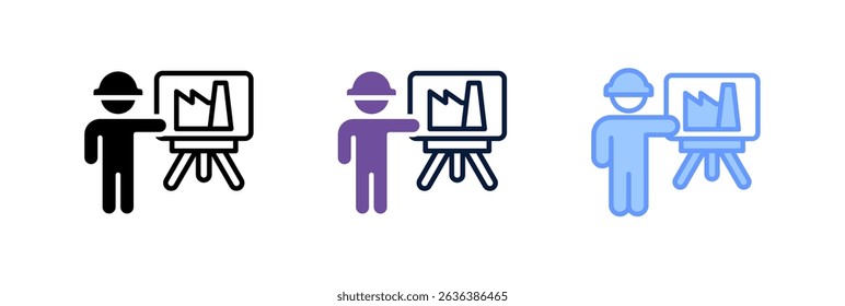 Presentation Icon Element For Design And Vector