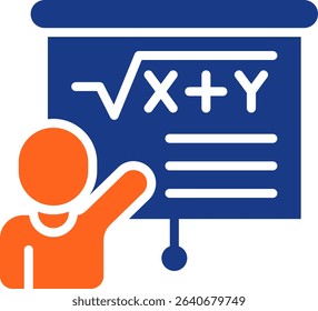 Presentation Icon Fill Vector Illustration