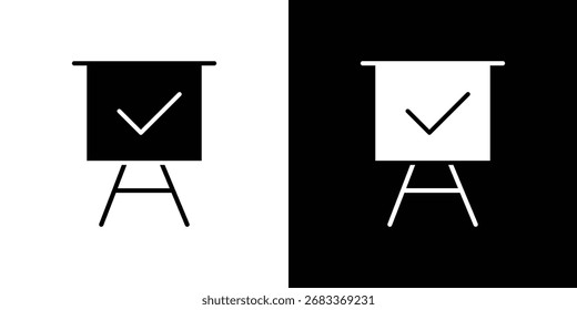 Presentation icon flat design. Eps 10