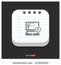 Presentation Icon - Free Vector Icon - Free vector icon