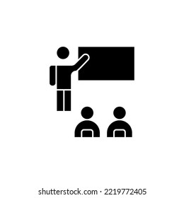 Presentation icon glyph style design. Presentation vector illustration. isolated on white background.