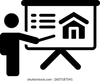 Presentation Icon Glyph Vector Illustration