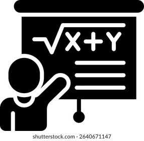 Presentation Icon Glyph Vector Illustration