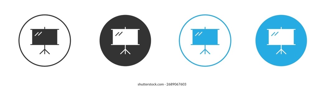 Icono de presentación. Plantilla de diseño de iconos gráficos