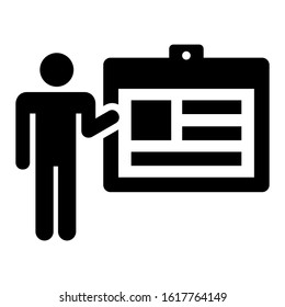 presentation icon isolated sign symbol vector illustration - high quality black style vector icons
