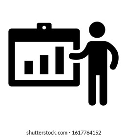 presentation icon isolated sign symbol vector illustration - high quality black style vector icons
