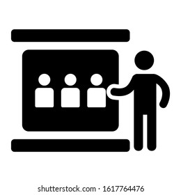 presentation icon isolated sign symbol vector illustration - high quality black style vector icons
