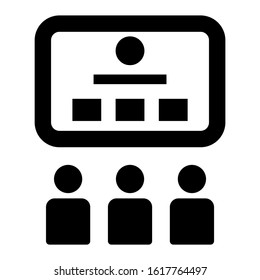 presentation icon isolated sign symbol vector illustration - high quality black style vector icons
