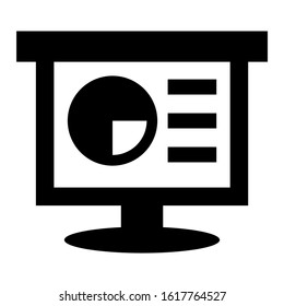 presentation icon isolated sign symbol vector illustration - high quality black style vector icons

