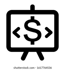 presentation icon isolated sign symbol vector illustration - high quality black style vector icons
