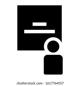 presentation icon isolated sign symbol vector illustration - high quality black style vector icons
